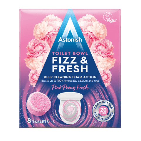 Toilet Bowl Fizz & Fresh Tabs Pink Peony Fresh