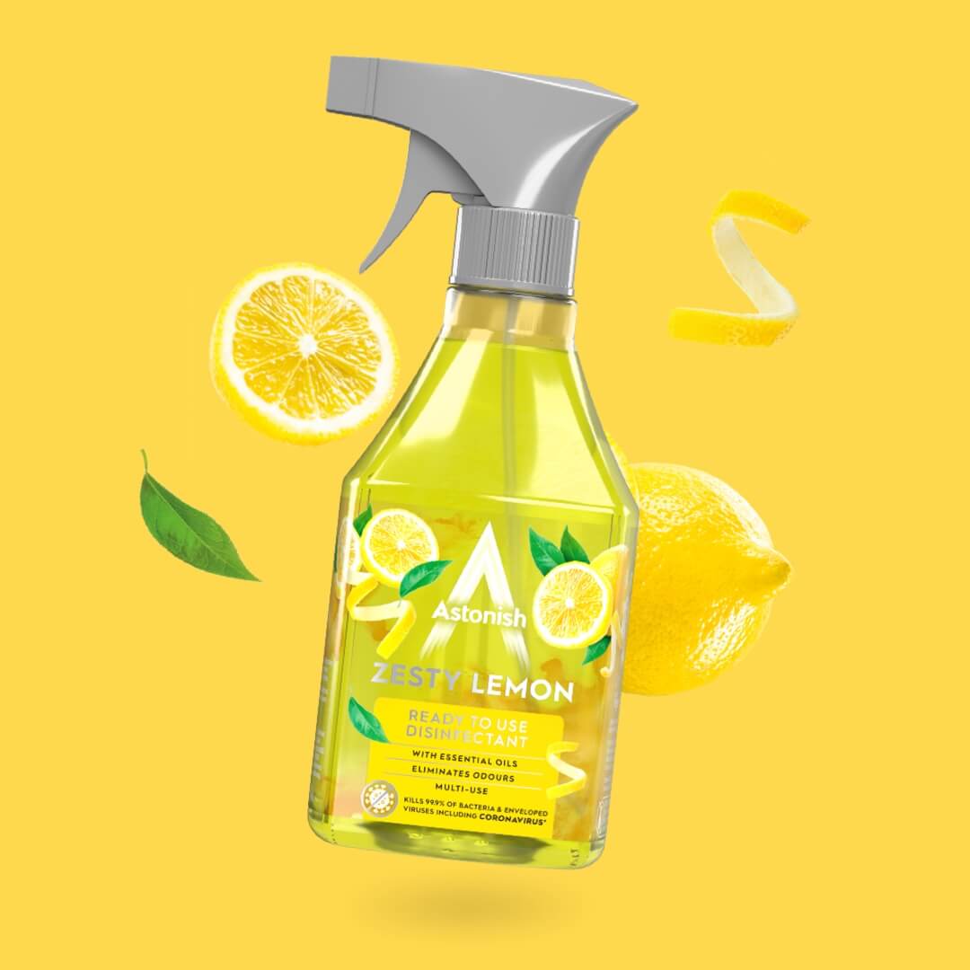 Ready to Use Disinfectant Spray Zesty Lemon