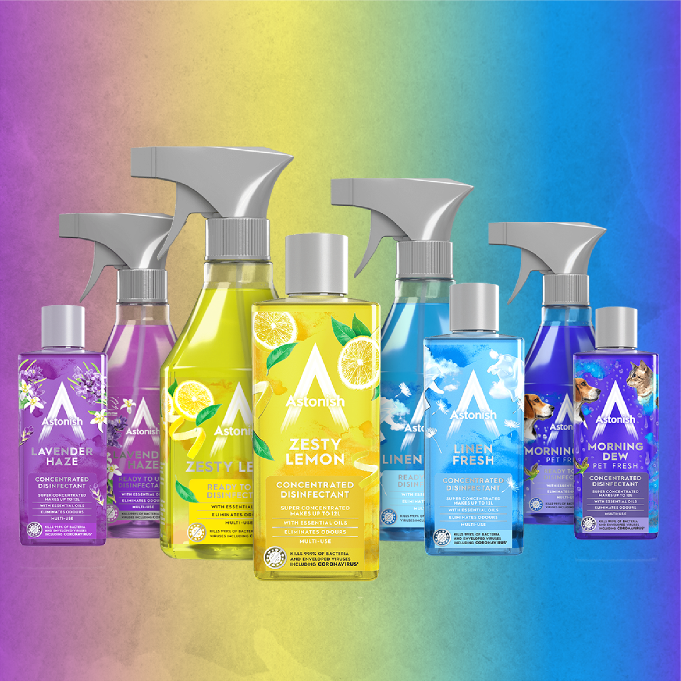 Rainbow Disinfectant Bundle