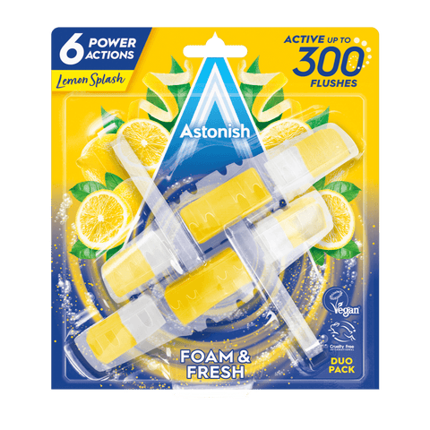 Foam & Fresh Toilet Blocks Lemon Splash