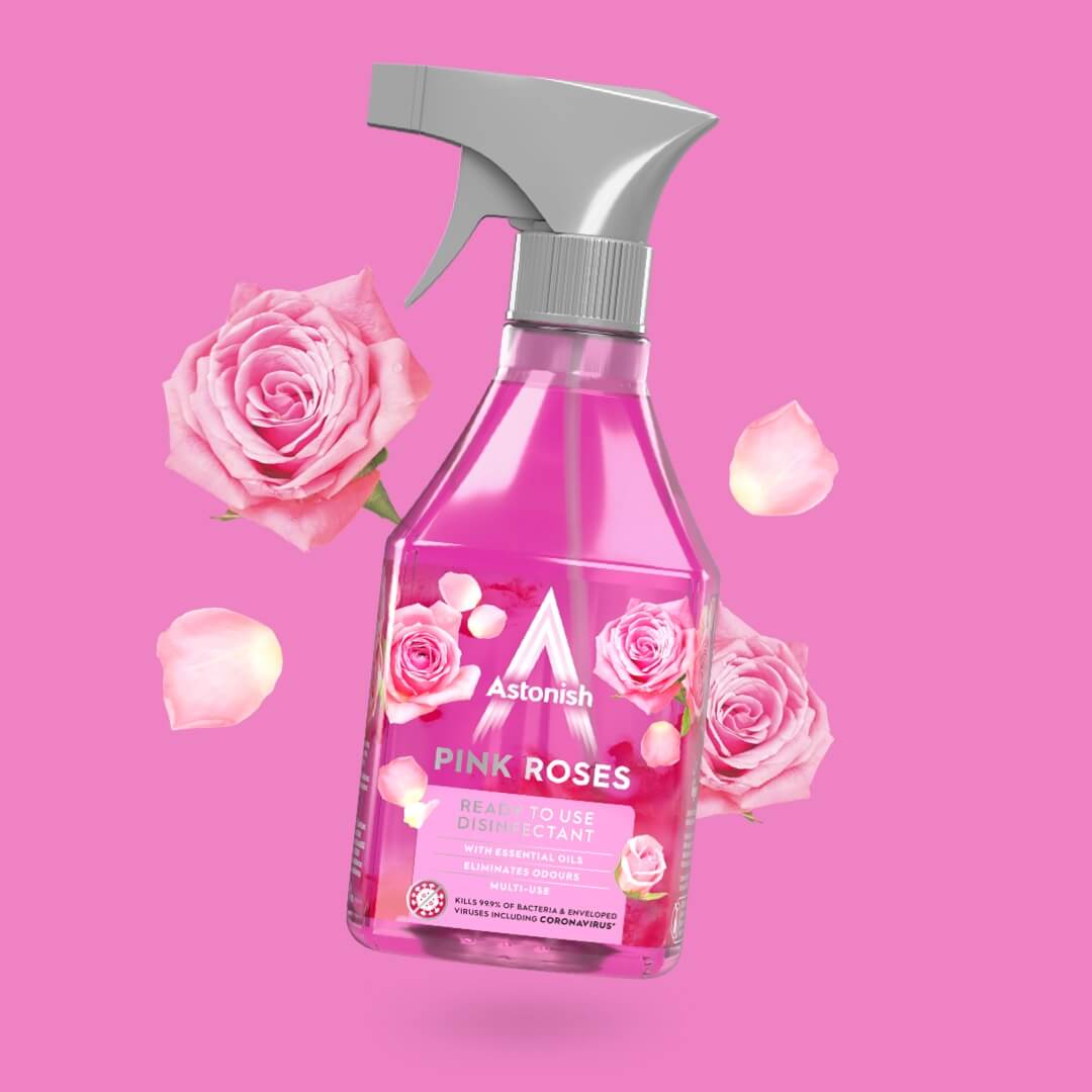 Ready to Use Disinfectant Spray Pink Roses